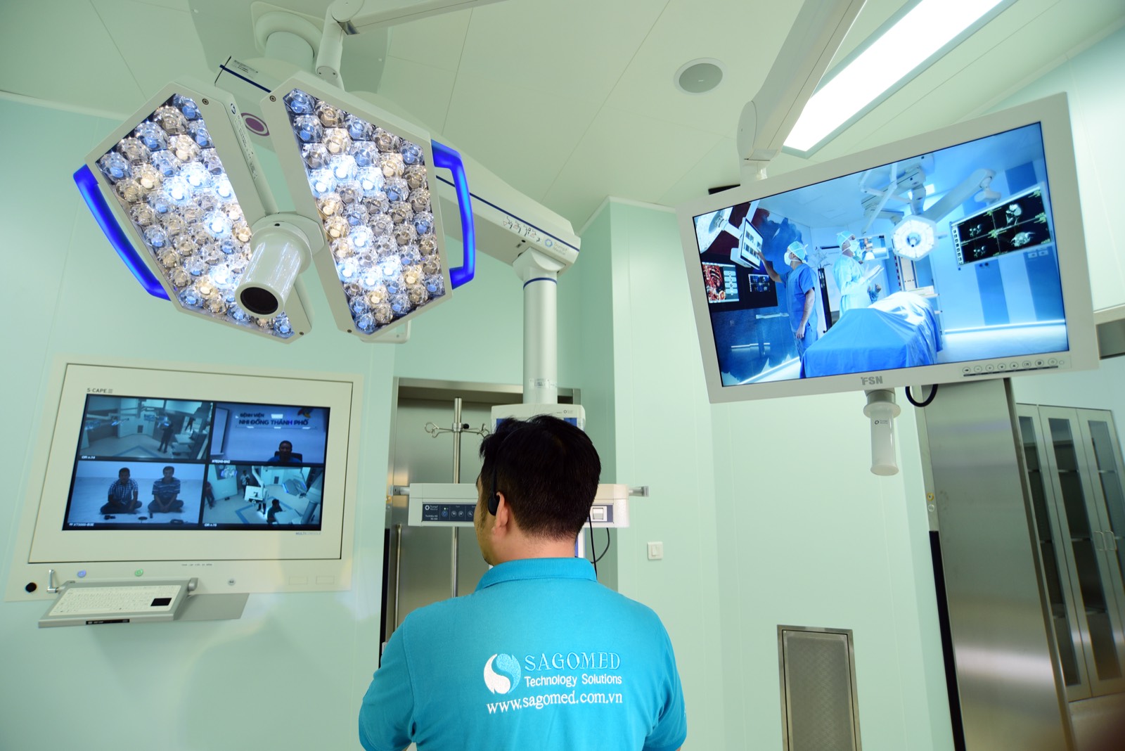 Lắp đặt hệ thống tại dự án bệnh viện